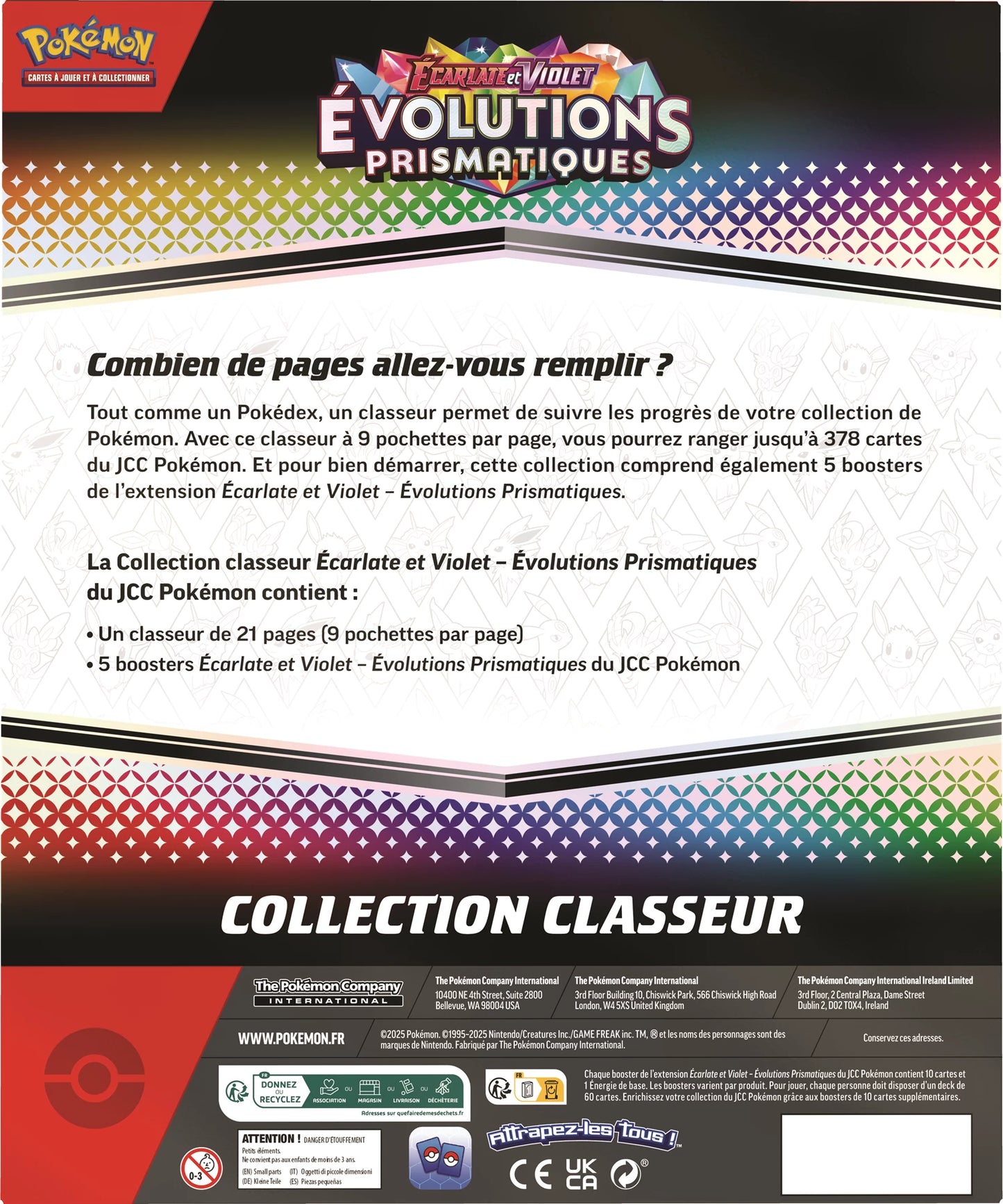 Coffret Collection Classeur Pokémon Évolutions Prismatiques (EV8.5) 🇫🇷 - POKEMAGIC
