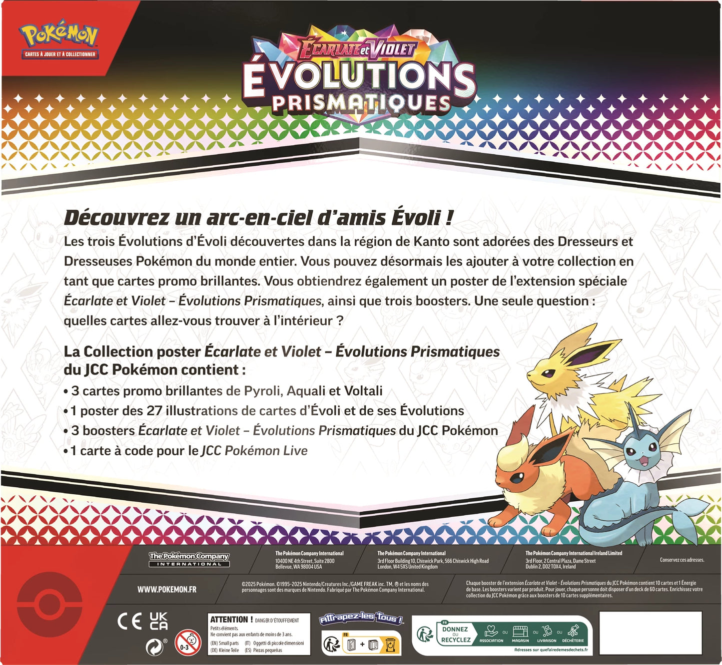 Coffret Collection Poster Pokémon Évolutions Prismatiques (EV8.5) 🇫🇷 - POKEMAGIC