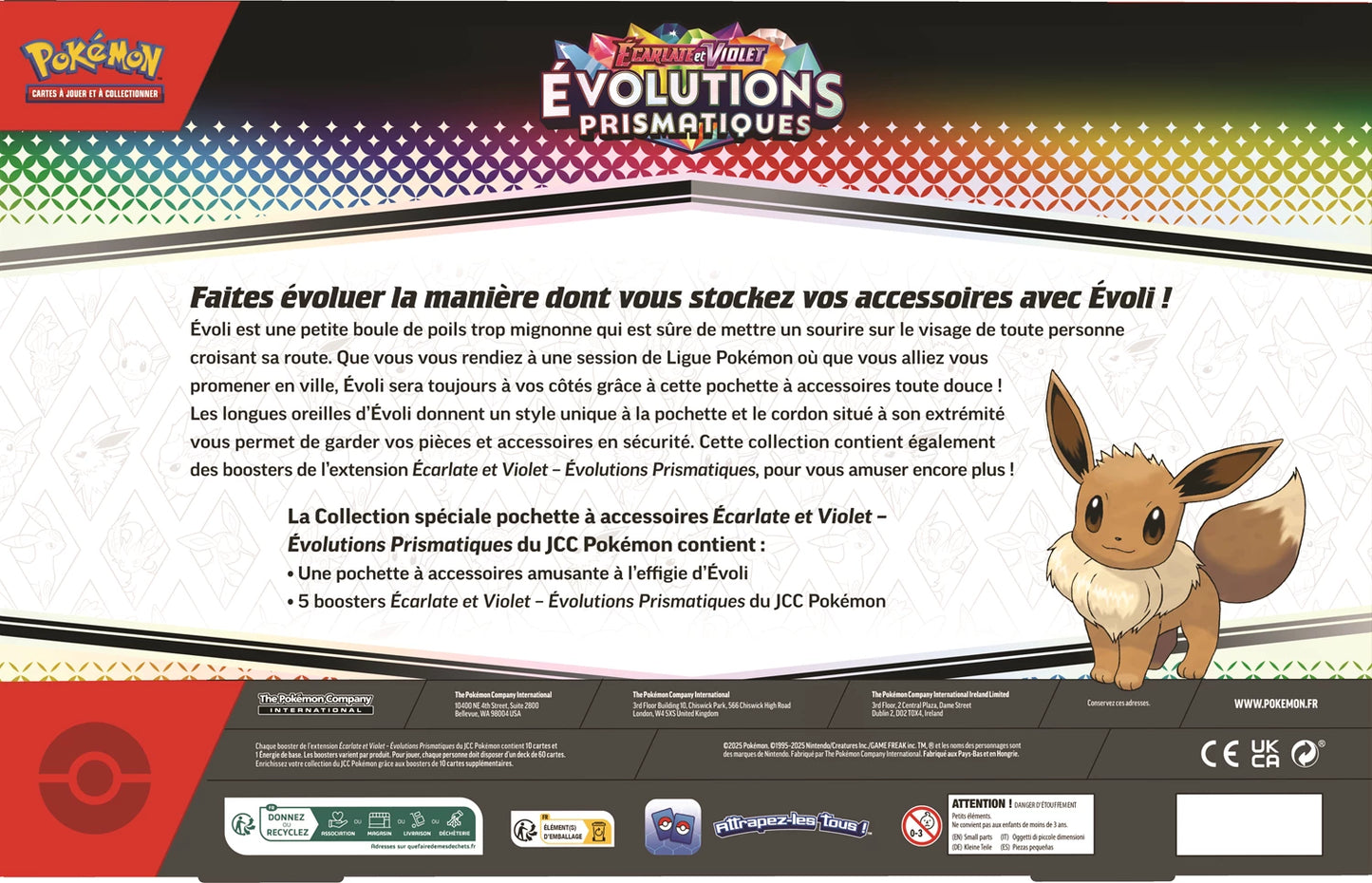 Coffret Collection Spéciale Pochette à Accessoires Pokémon Évolutions Prismatiques (EV8.5) 🇫🇷