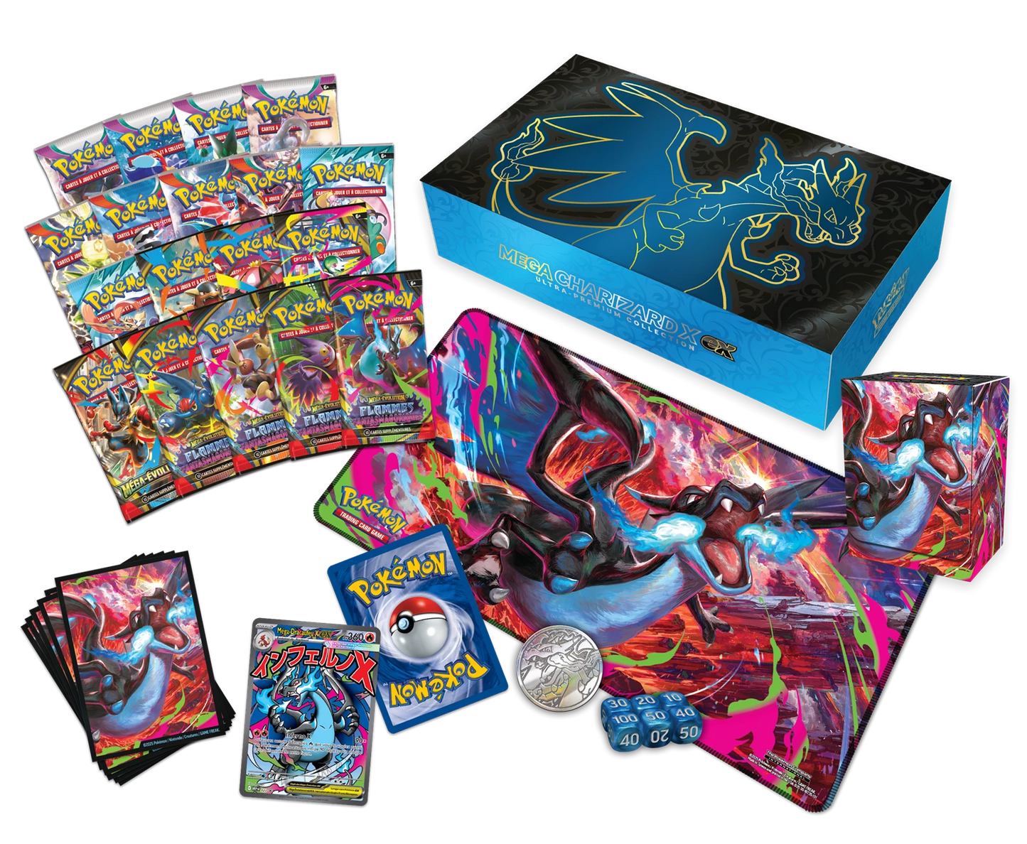 Coffret Collection Ultra-Premium Pokémon Méga-Dracaufeu X-ex 🇫🇷