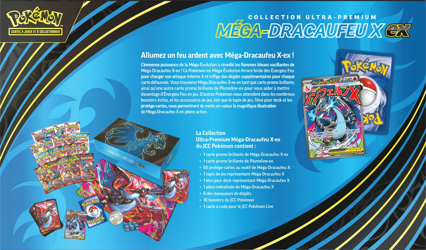 Coffret Collection Ultra-Premium Pokémon Méga-Dracaufeu X-ex 🇫🇷
