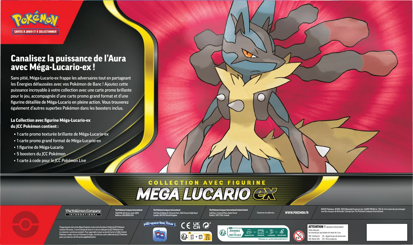 Coffret Collection avec figurine Pokémon Méga-Lucario-ex 🇫🇷