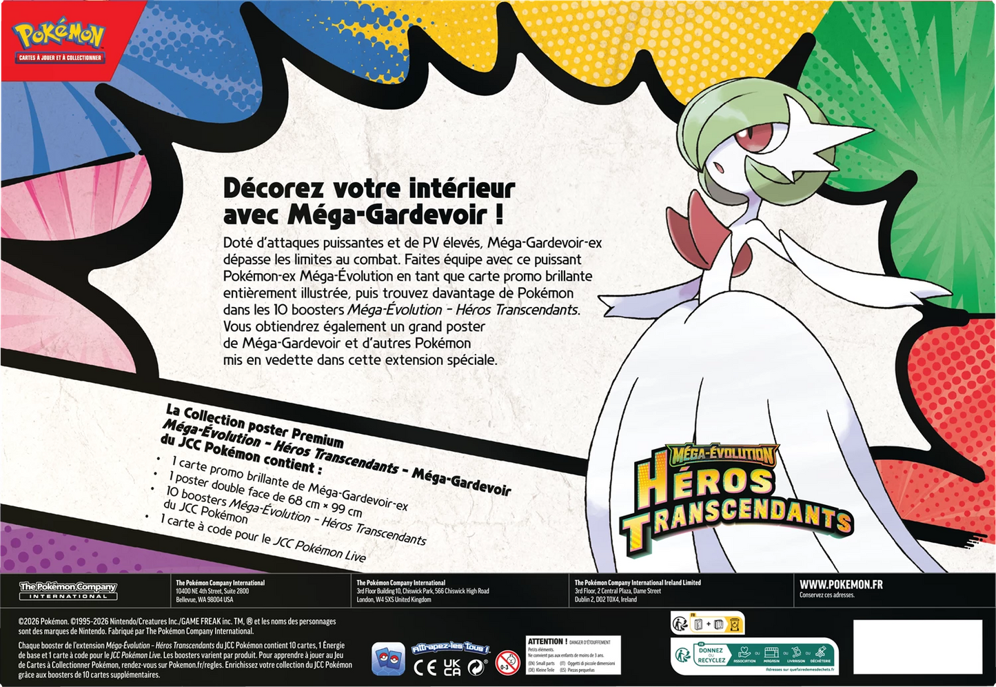 Coffret Collection Poster Premium Pokémon Héros Transcendants (ME2.5) Méga-Gardevoir 🇫🇷
