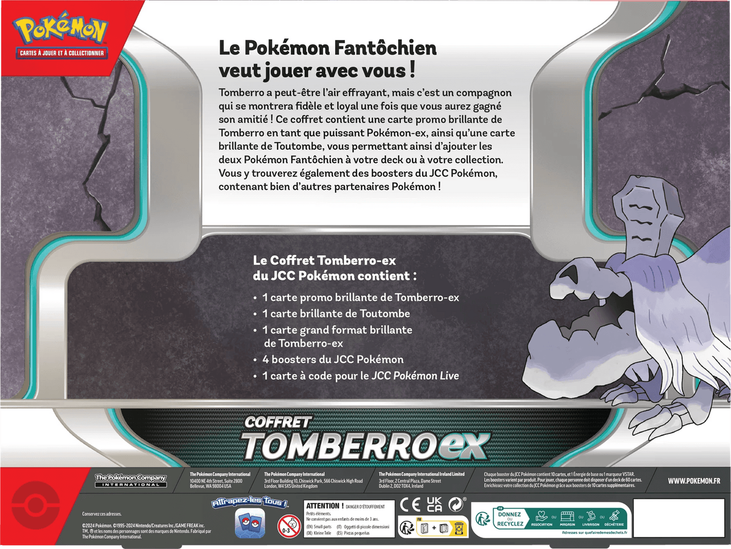 Coffret Pokémon Tomberro-ex 🇫🇷 - POKEMAGIC