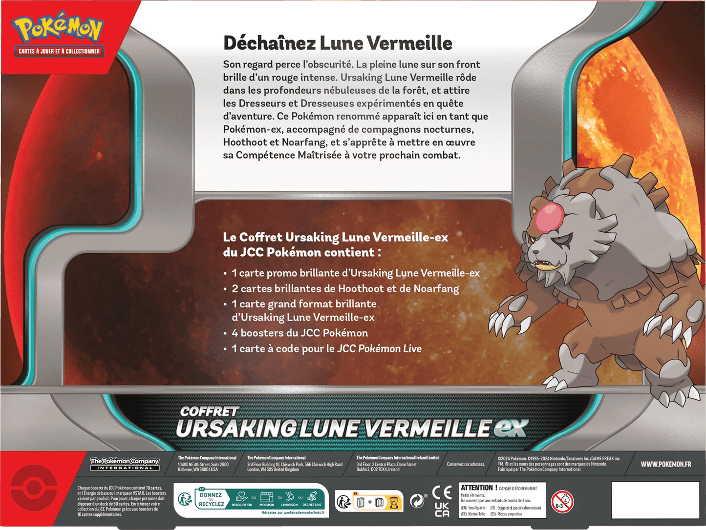 Coffret Pokémon Ursaking Lune Vermeille-ex 🇫🇷 - POKEMAGIC