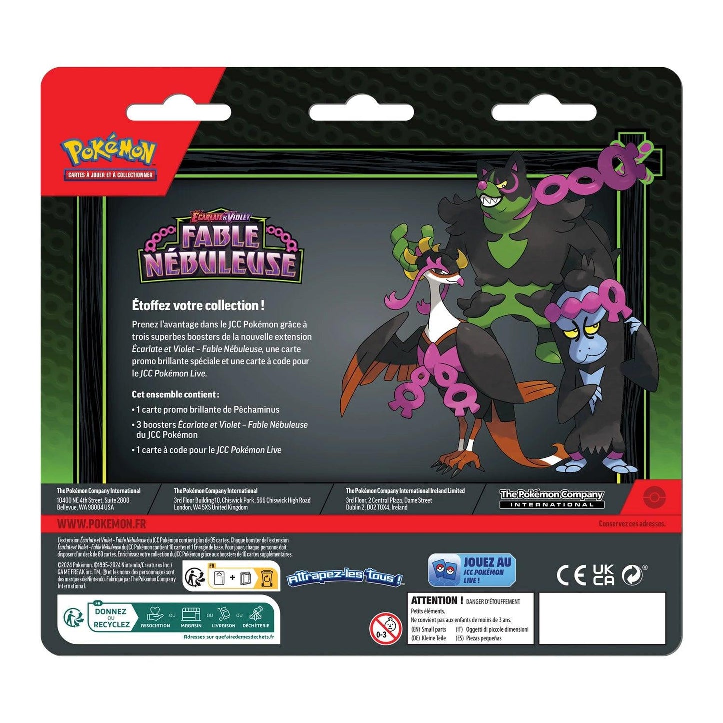 Tripack Pokémon Fable Nébuleuse (EV6.5) Pêchaminus 🇫🇷 - POKEMAGIC
