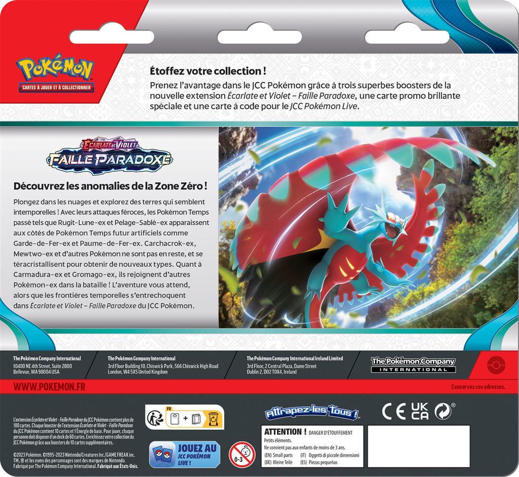 Tripack Pokémon Faille Paradoxe (EV4) Cryodo 🇫🇷 - POKEMAGIC