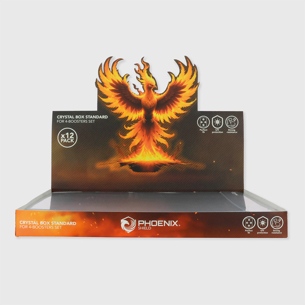 Phoenix Shield Crystal Box Protection pour coffret 4 boosters