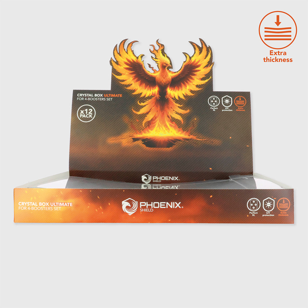 Phoenix Shield Crystal Box Protection pour coffret 4 boosters