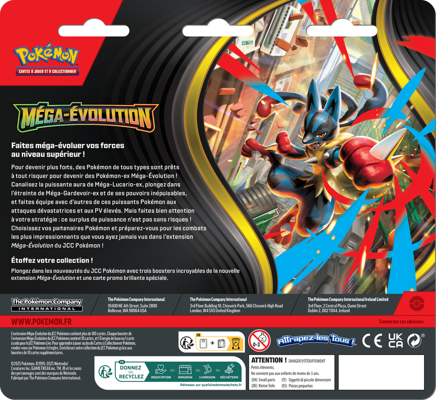 Tripack Pokémon Méga-Évolution (ME1) Akwakwak 🇫🇷