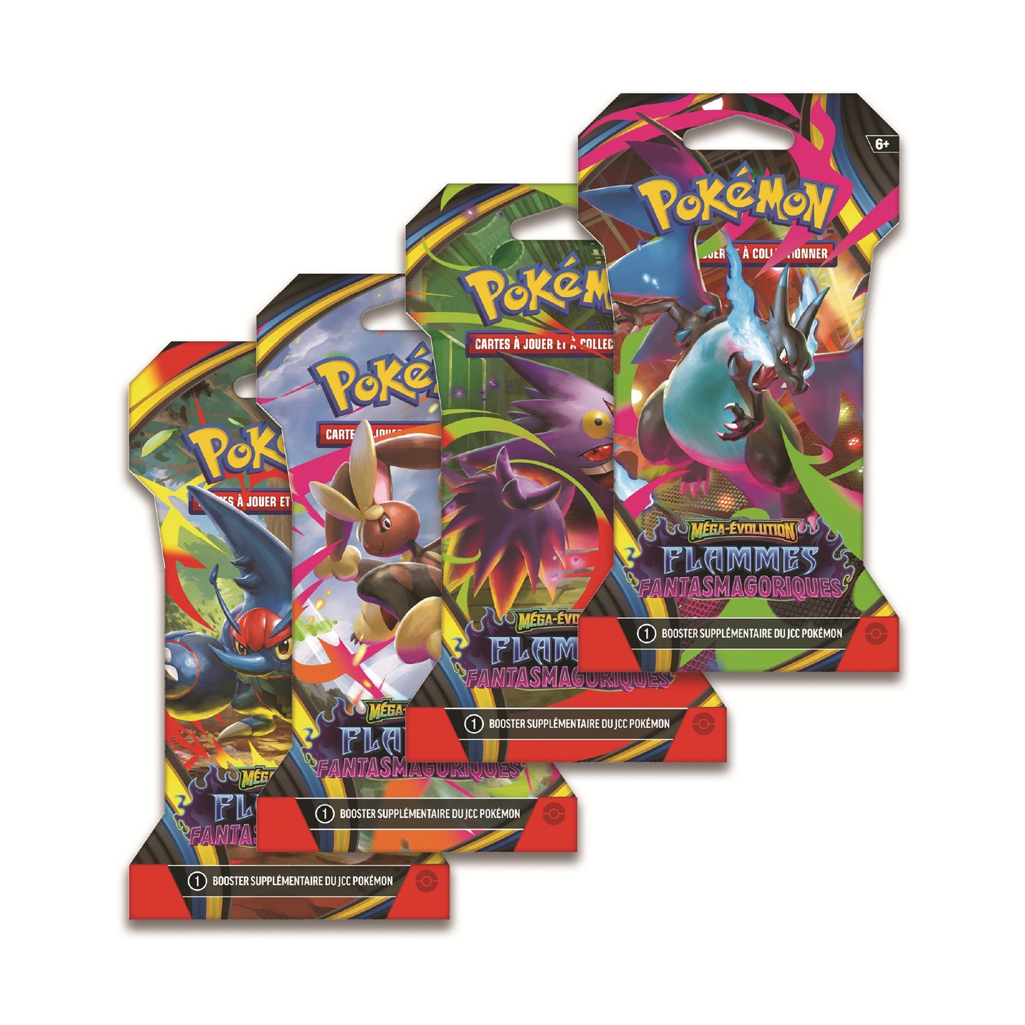 Booster cartonné Pokémon Flammes Fantasmagoriques (ME2) 🇫🇷