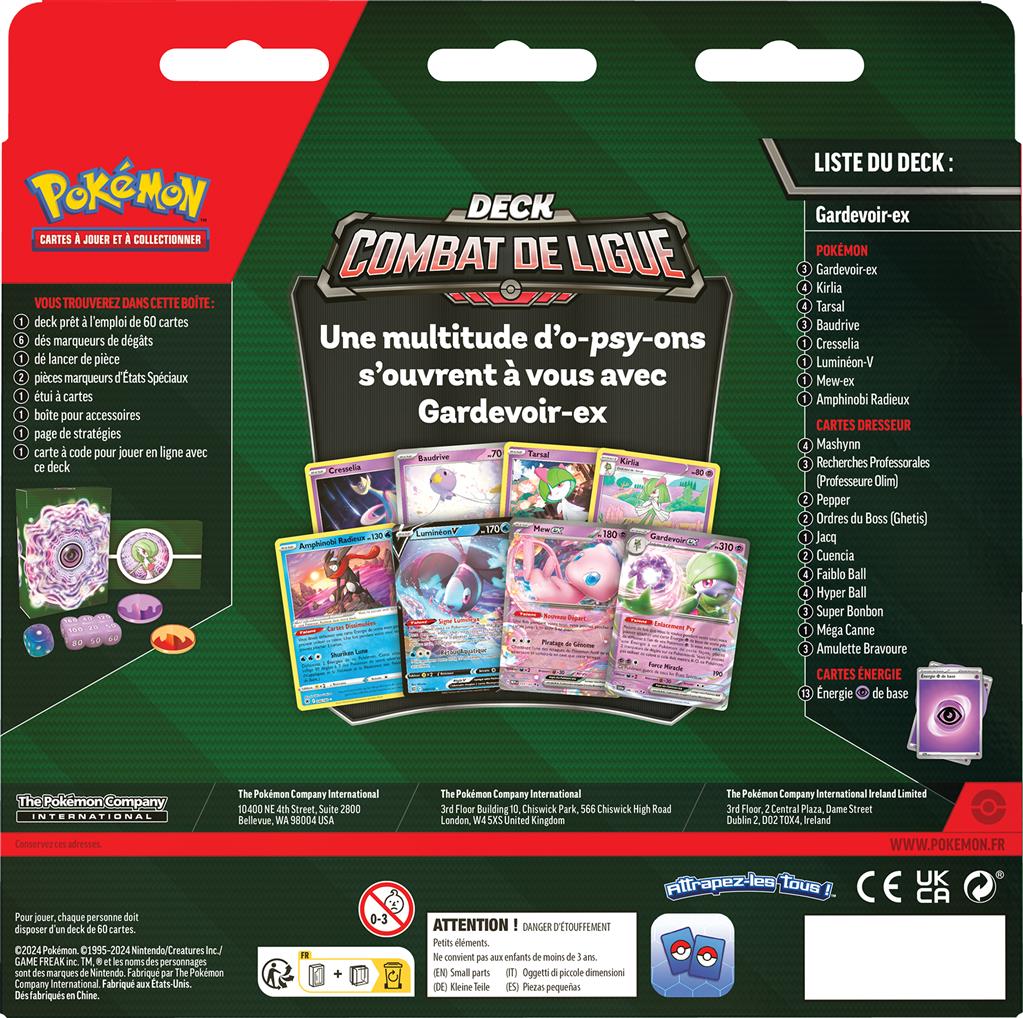 Deck Combat de Ligue Pokémon Gardevoir-ex 🇫🇷 - POKEMAGIC