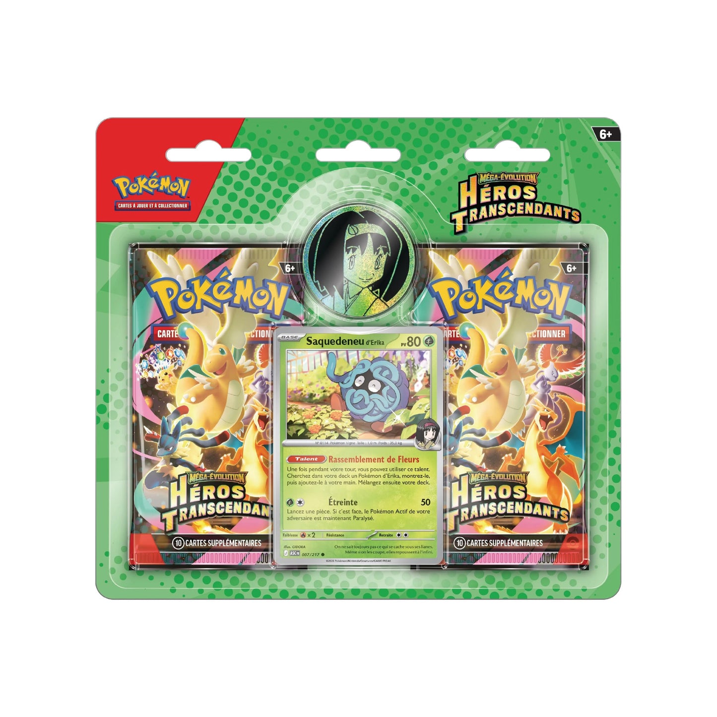 Duopack Collection Pokémon Héros Transcendants ME2.5 Erika - Pokemagic