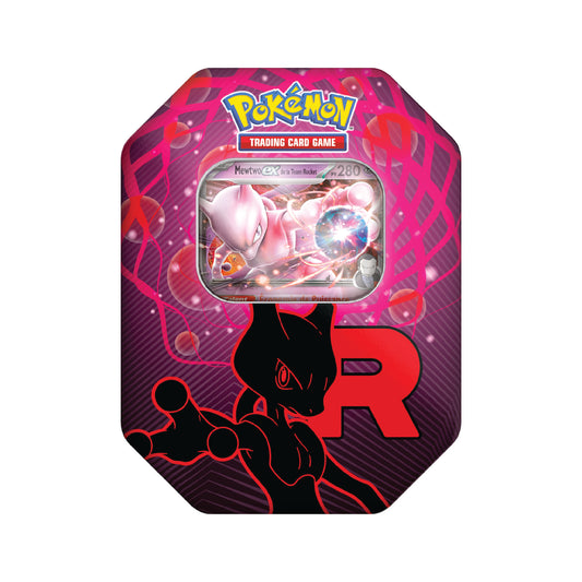 Pokébox Tin Team Rocket Pokémon Mewtwo-ex de la Team Rocket - Pokemagic