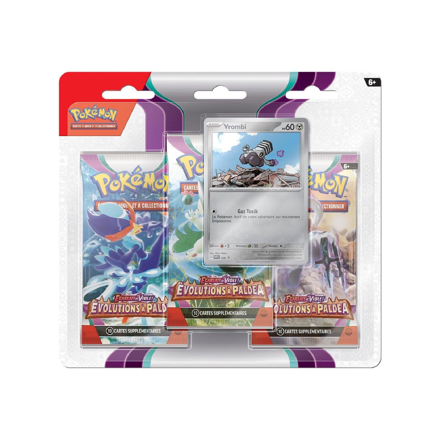 Tripack Pokémon Évolutions à Paldea (EV2) Vrombi 🇫🇷 - POKEMAGIC