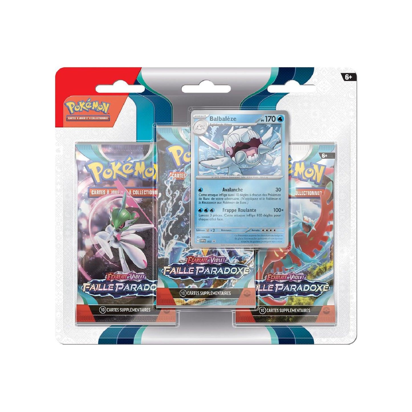 Tripack Pokémon Faille Paradoxe (EV4) Balbalèze 🇫🇷 - POKEMAGIC