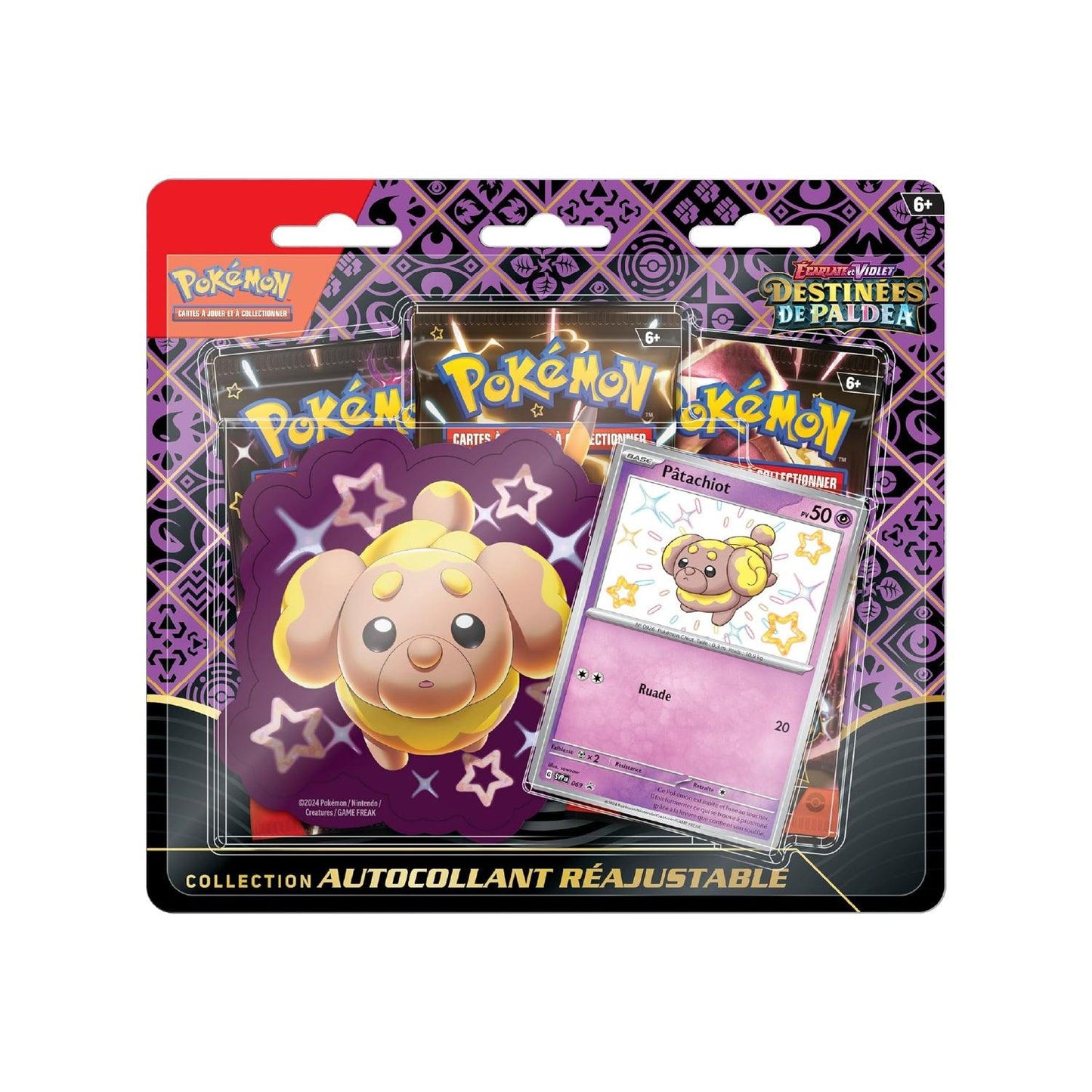 Tripack Collection autocollant réajustable Pokémon Destinées de Paldea (EV4.5) Pâtachiot 🇫🇷 - POKEMAGIC
