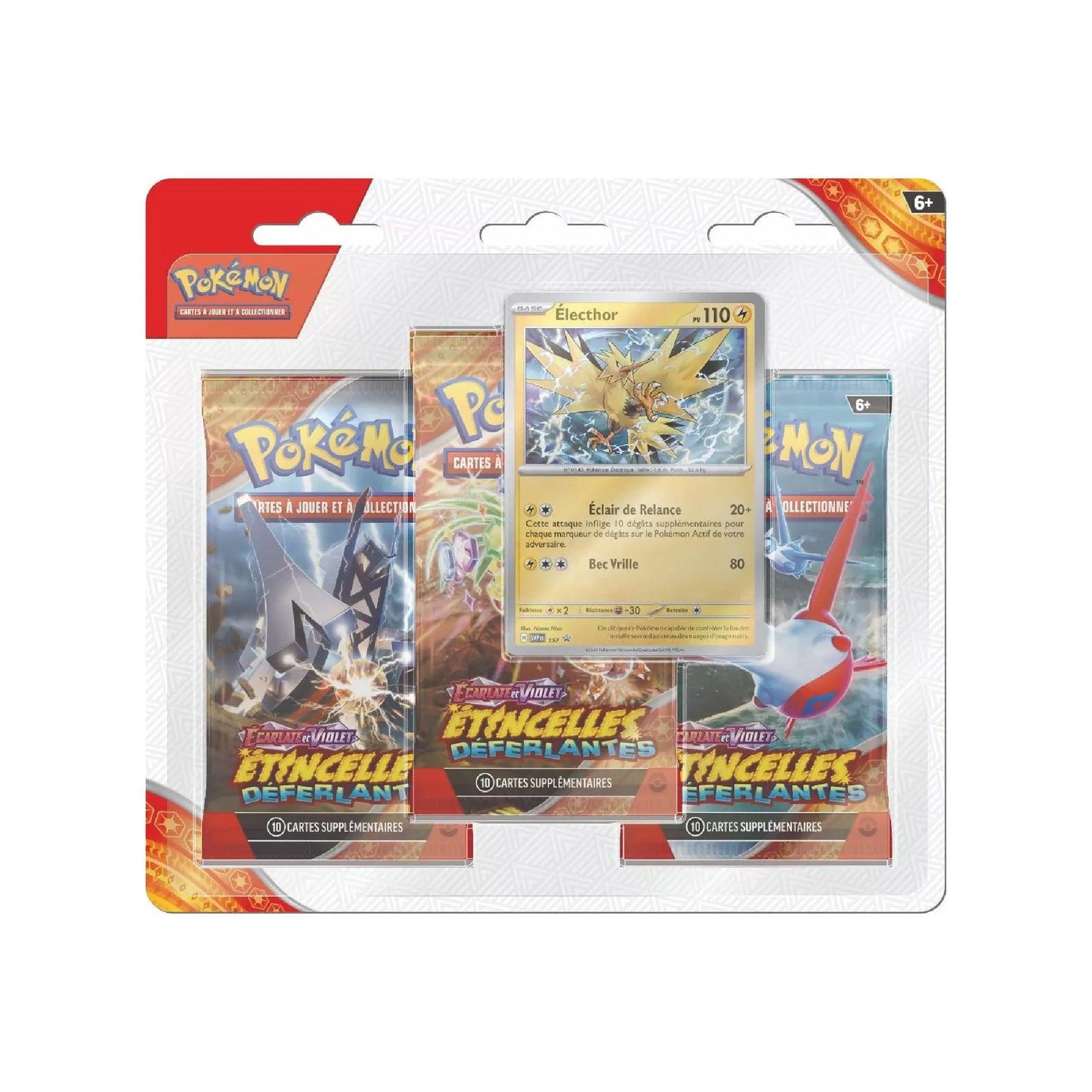 Tripack Pokémon Étincelles Déferlantes (EV8) Électhor 🇫🇷 - POKEMAGIC