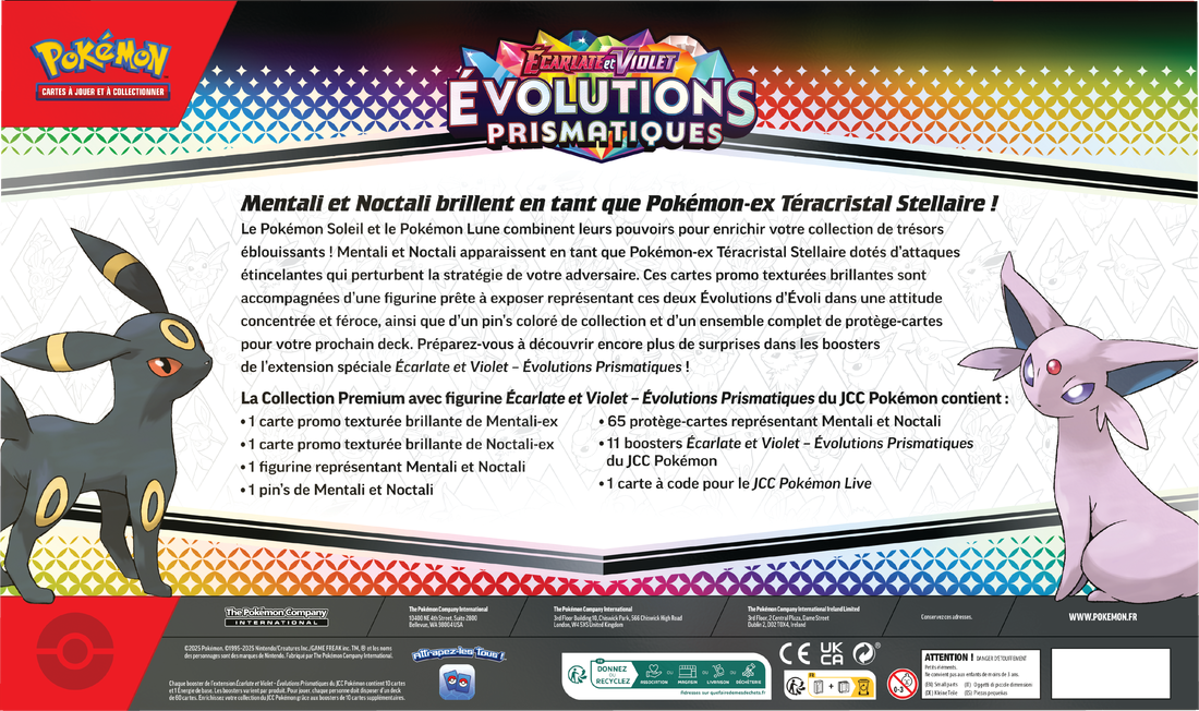 Coffret Collection Premium avec figurine Pokémon Évolutions Prismatiques (EV8.5) 🇫🇷