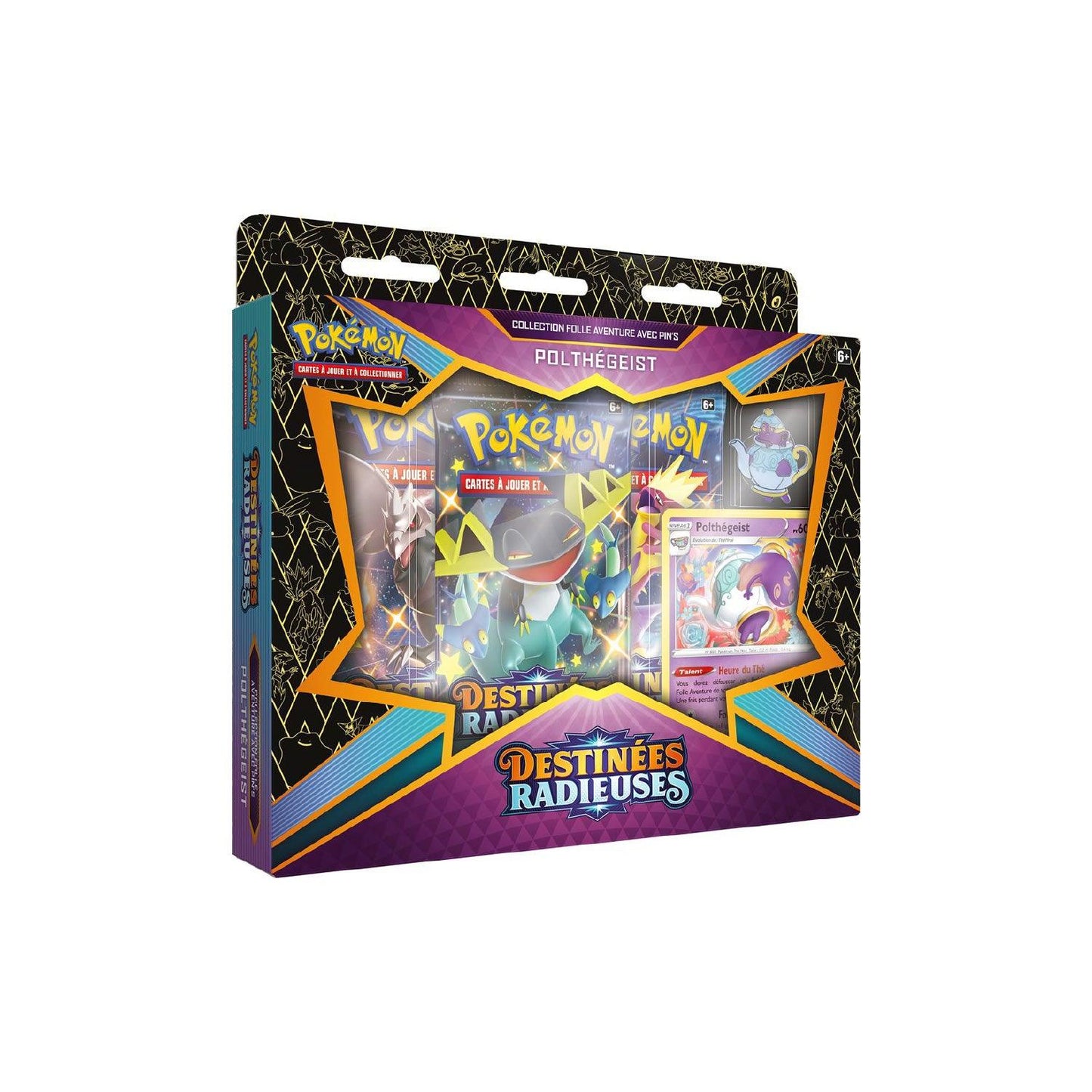 Coffret Collection Folle Aventure avec pin's Pokémon Destinées Radieuses (EB4.5) Polthégeist 🇫🇷 - POKEMAGIC