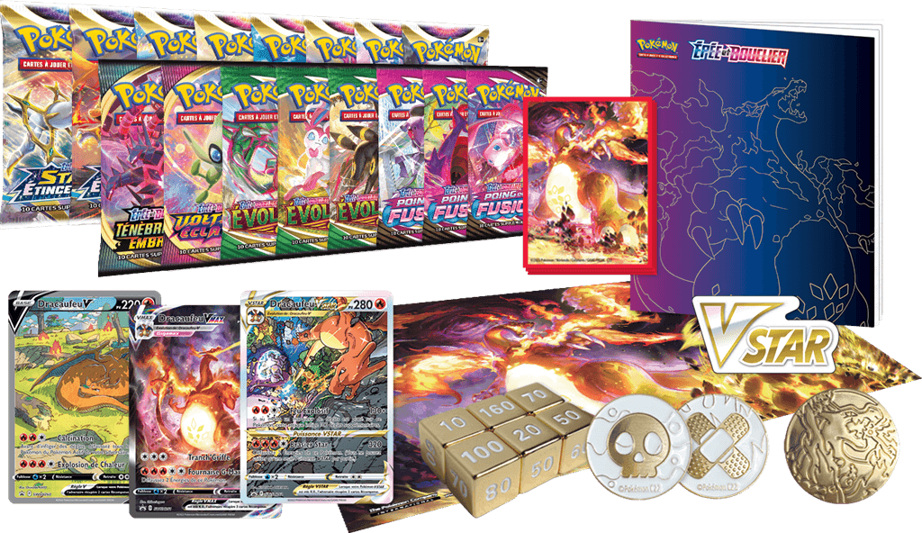 Coffret Collection Ultra-Premium Pokémon Épée et Bouclier (EB) Dracaufeu 🇫🇷 - POKEMAGIC
