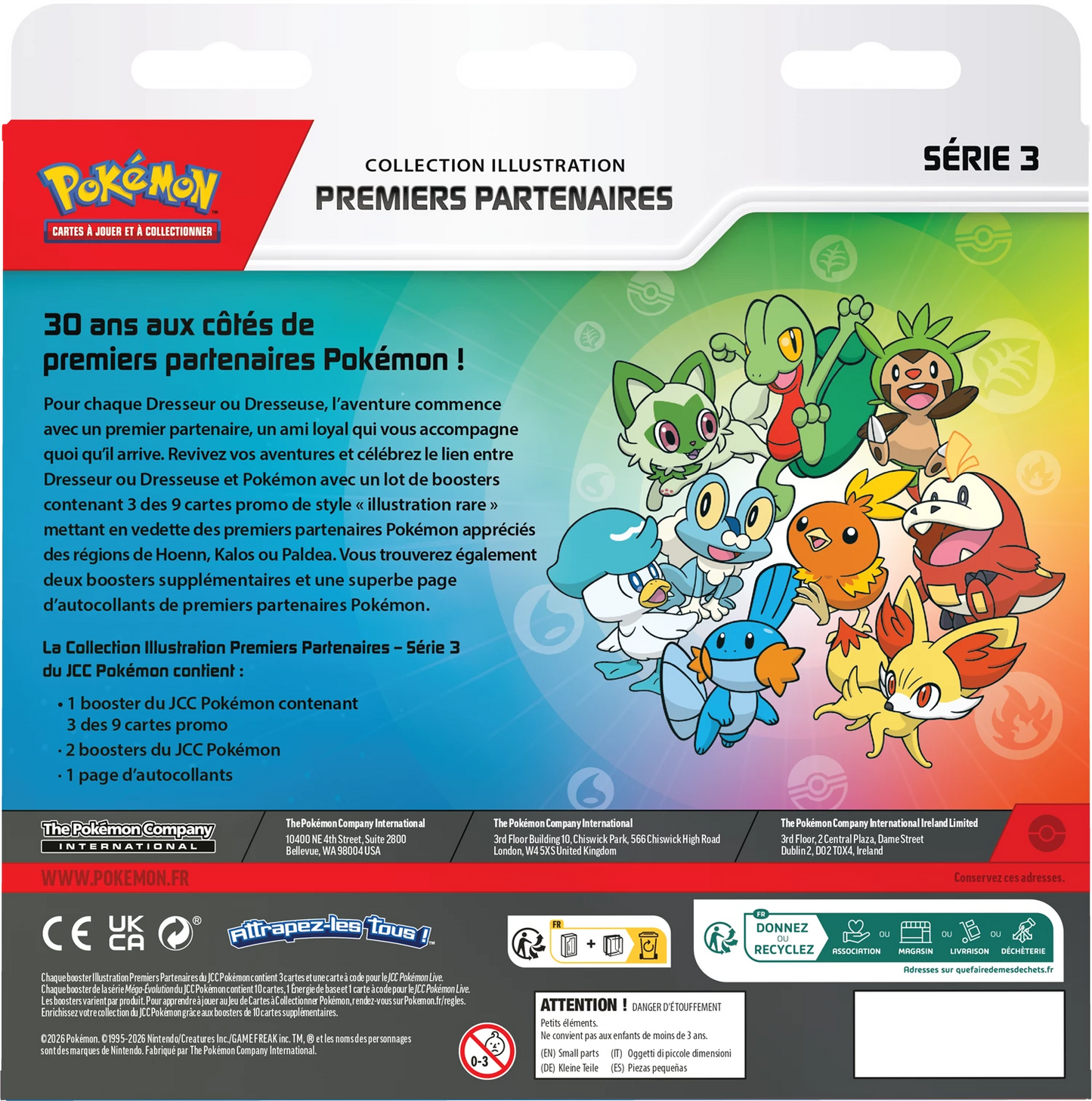 Coffret Collection Illustration Premiers Partenaires Pokémon - Série 3 🇫🇷
