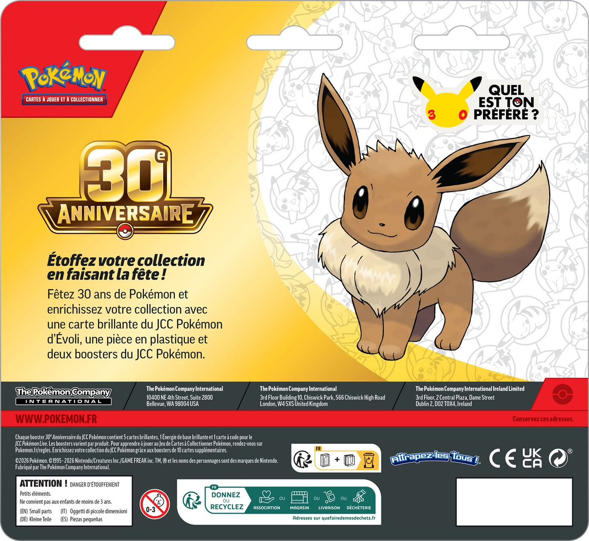 Duopack Pokémon 30e Anniversaire 🇫🇷