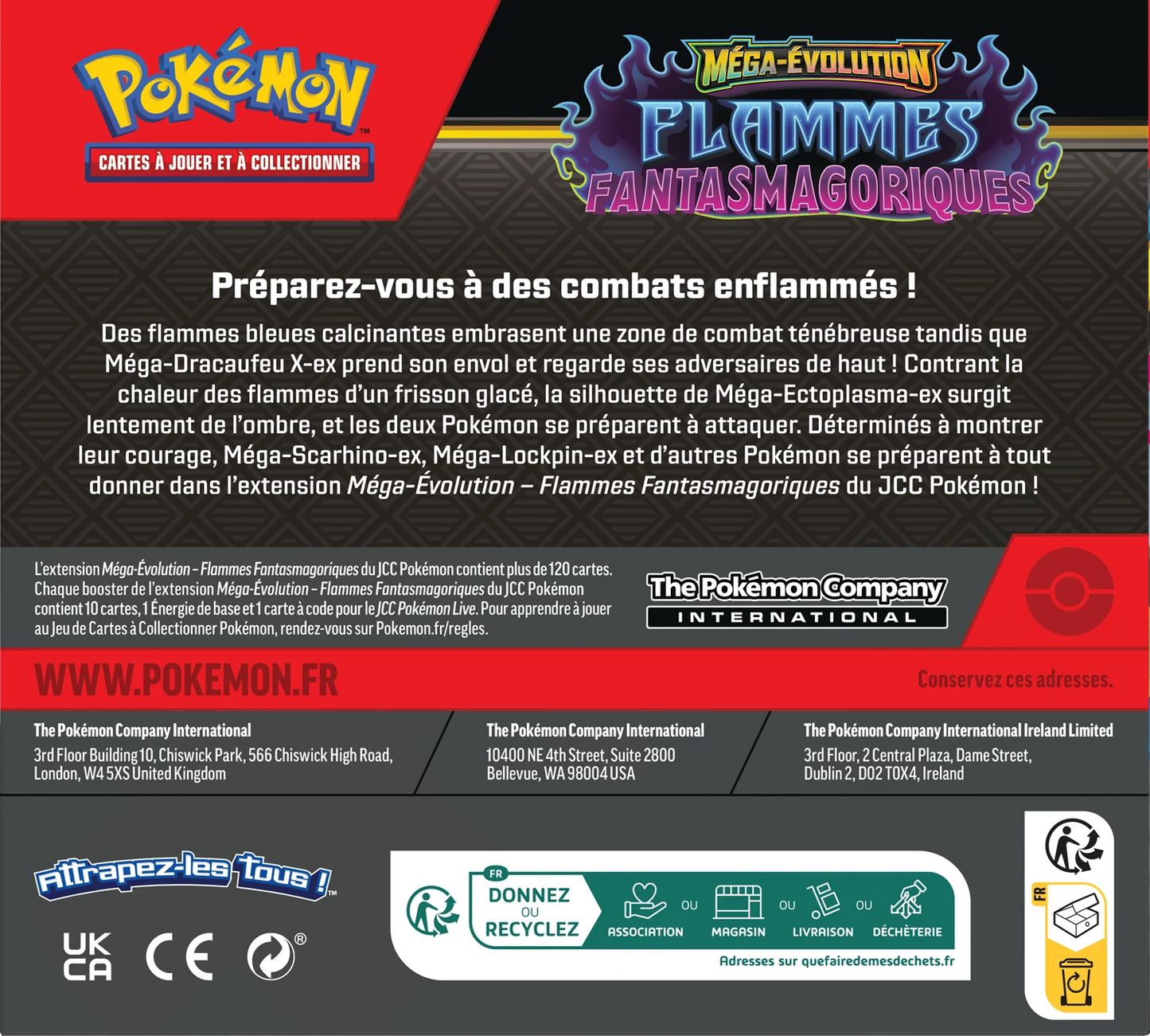 Display 36 boosters Pokémon Flammes Fantasmagoriques (ME2) 🇫🇷
