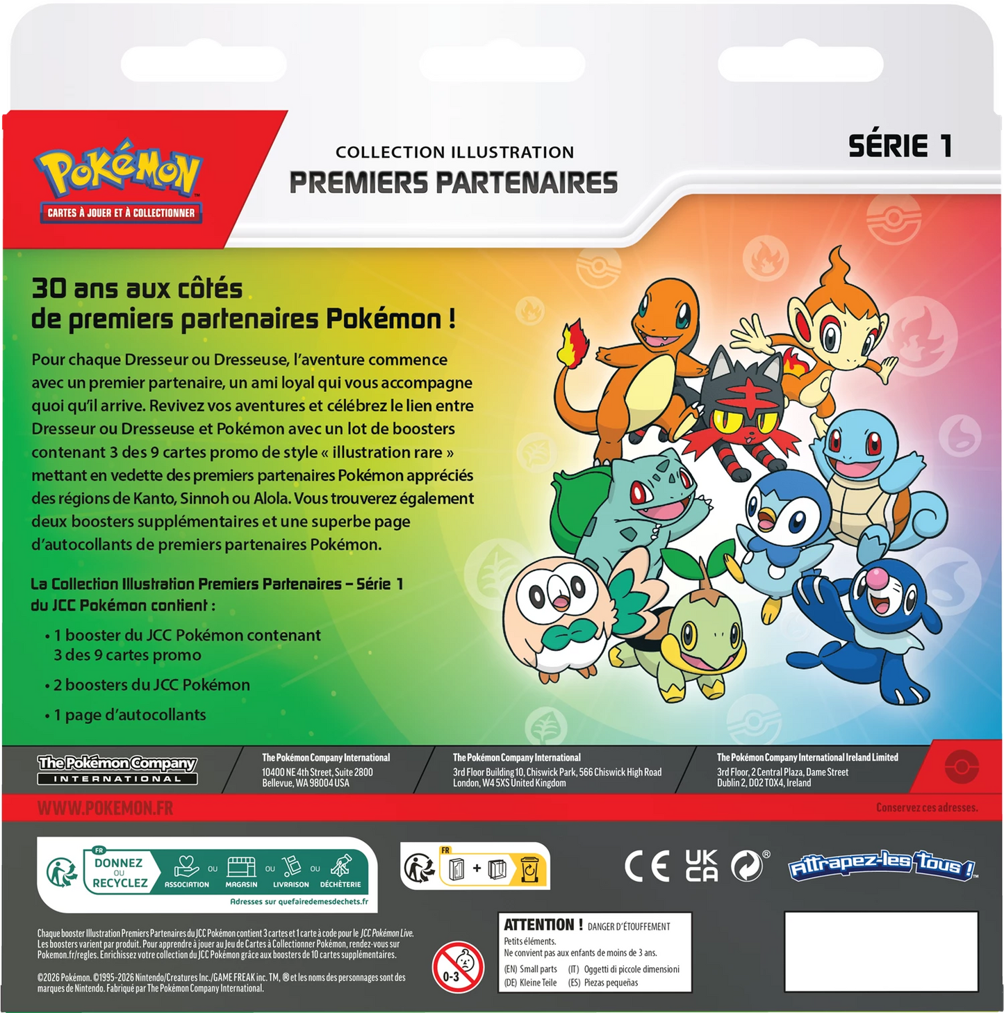Coffret Collection Illustration Premiers Partenaires Pokémon - Série 1 🇫🇷