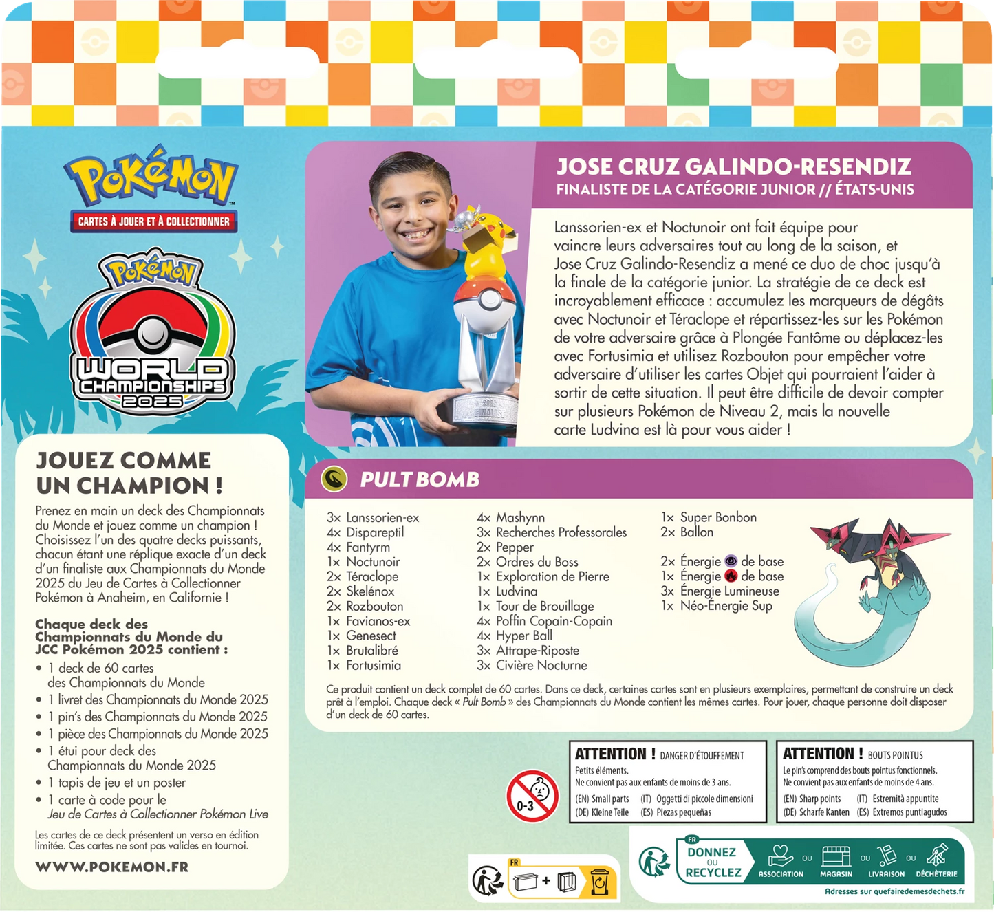 Deck des Championnats du Monde Pokémon 2025 🇫🇷