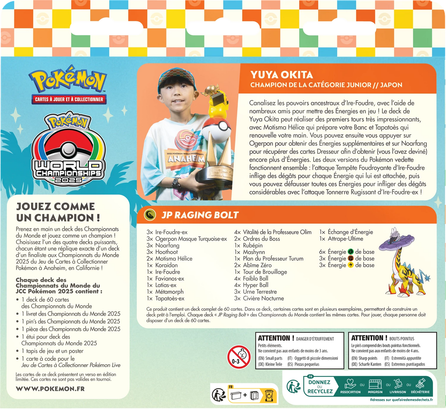 Deck des Championnats du Monde Pokémon 2025 🇫🇷