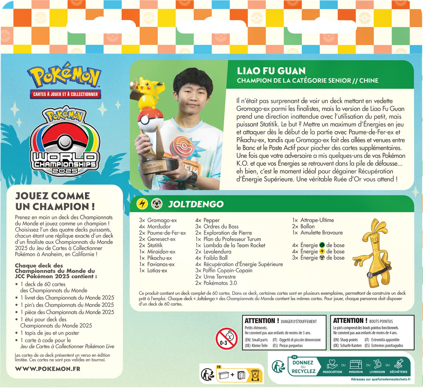 Deck des Championnats du Monde Pokémon 2025 🇫🇷