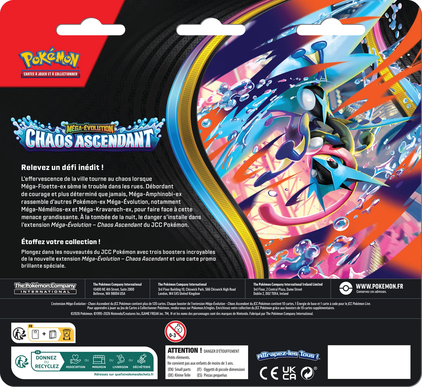 Tripack Pokémon Chaos Ascendant (ME4) Reptincel 🇫🇷