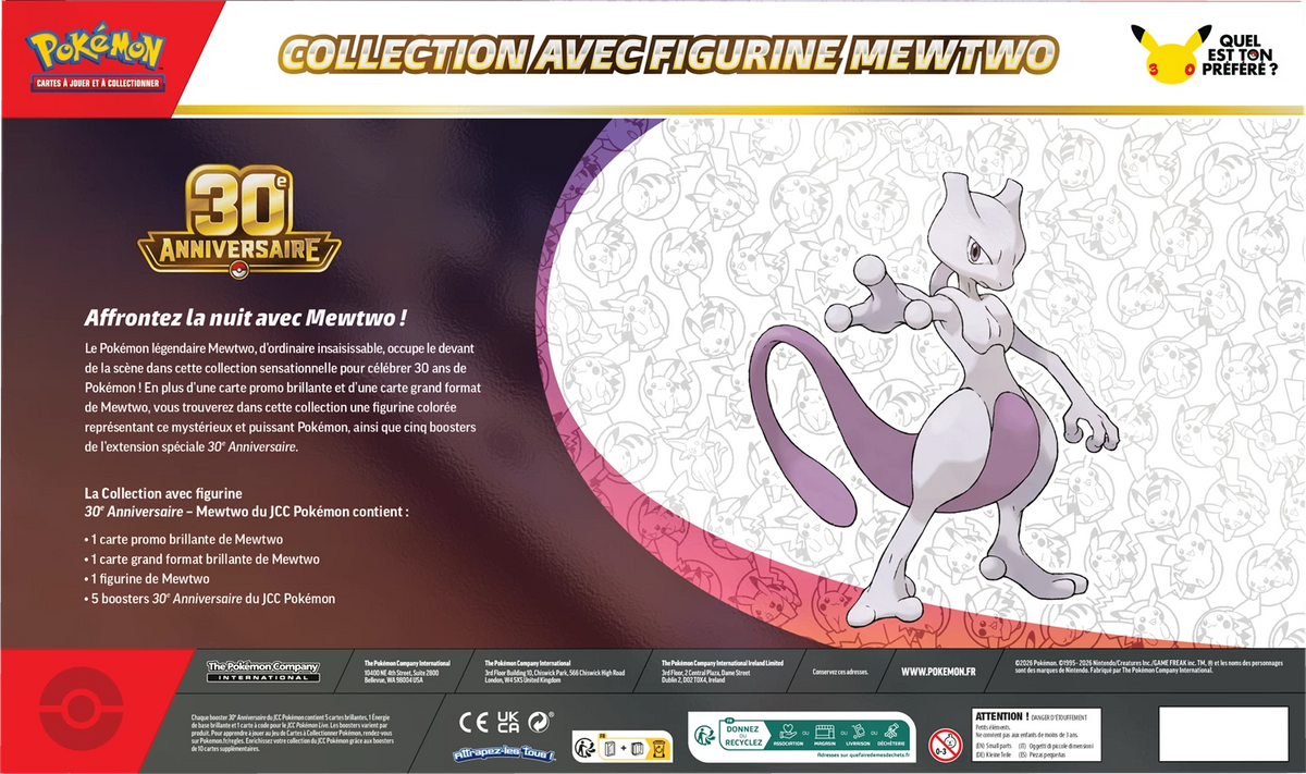 Coffret Collection avec figurine Pokémon 30e Anniversaire 🇫🇷