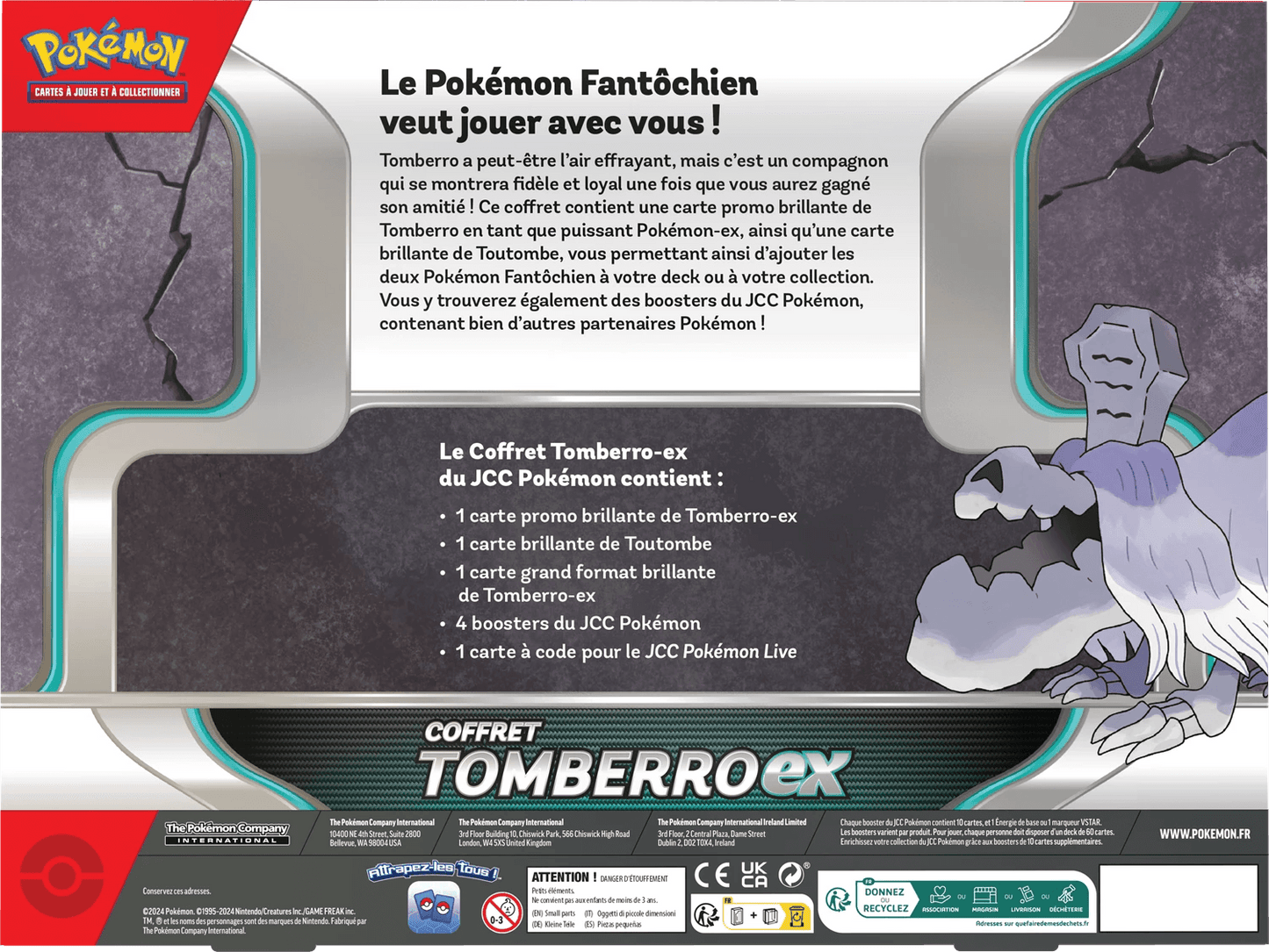 Coffret Pokémon Tomberro-ex 🇫🇷