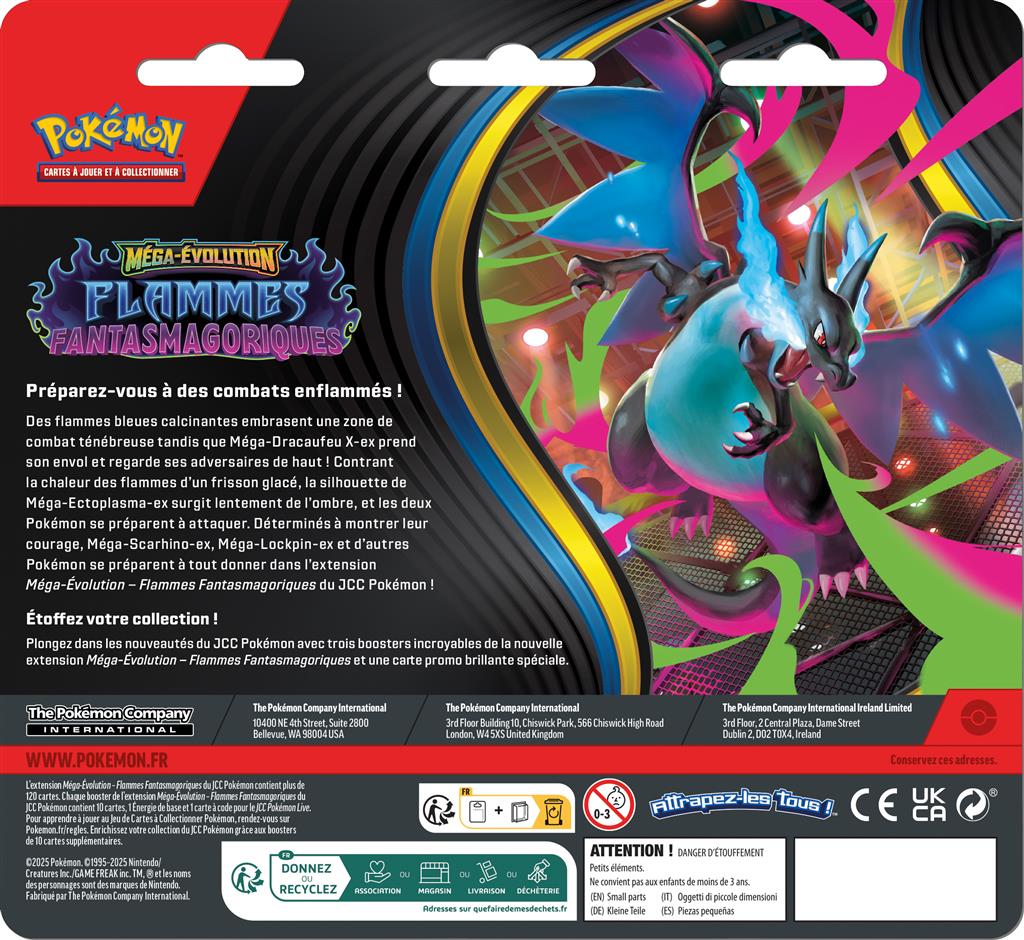 Tripack Pokémon Flammes Fantasmagoriques (ME2) Farfuret 🇫🇷