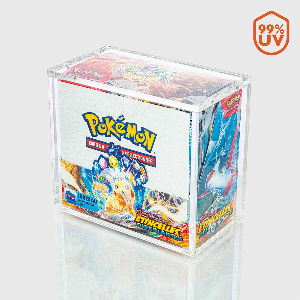 Phoenix Shield protection acrylique pour display de boosters Pokémon