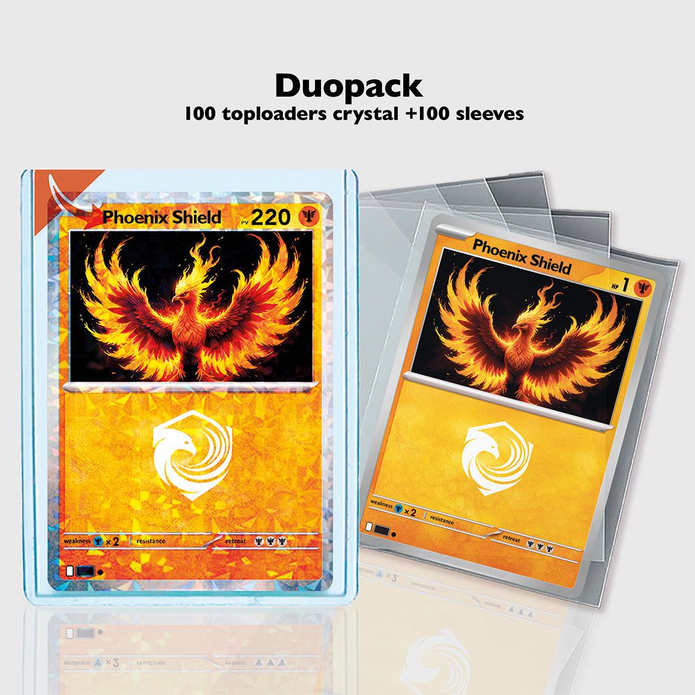 Toploaders Crystal & Sleeves Phoenix Shield (x100)