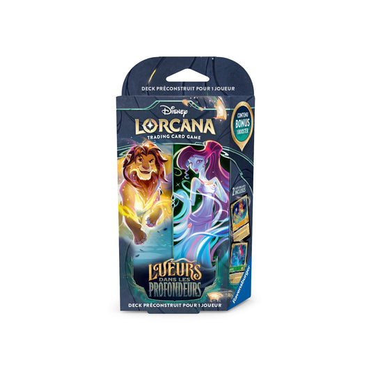 Deck Préconstruit Disney Lorcana Lueurs dans les Profondeurs Set 10 - Pokemagic