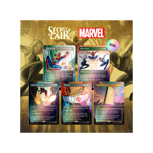 Magic the Gathering Secret Lair x Marvel's Spider-Man: Heroic Deeds Rainbow Foil Edition - Pokemagic