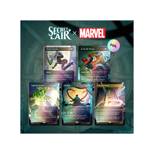 Magic the Gathering Secret Lair x Marvel's Spider-Man: Villainous Plots Rainbow Foil Edition - Pokemagic