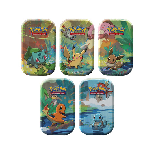 5 mini-tins Pokémon Amis de Kanto 2025 - Pokemagic