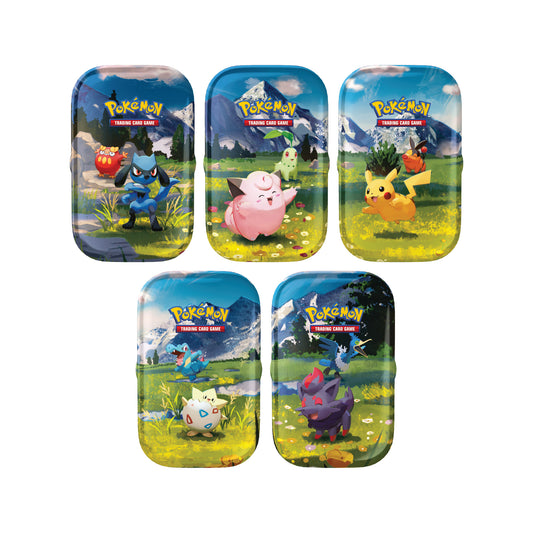 5 mini-tins Pokémon Héros Transcendants ME2.5 - Pokemagic