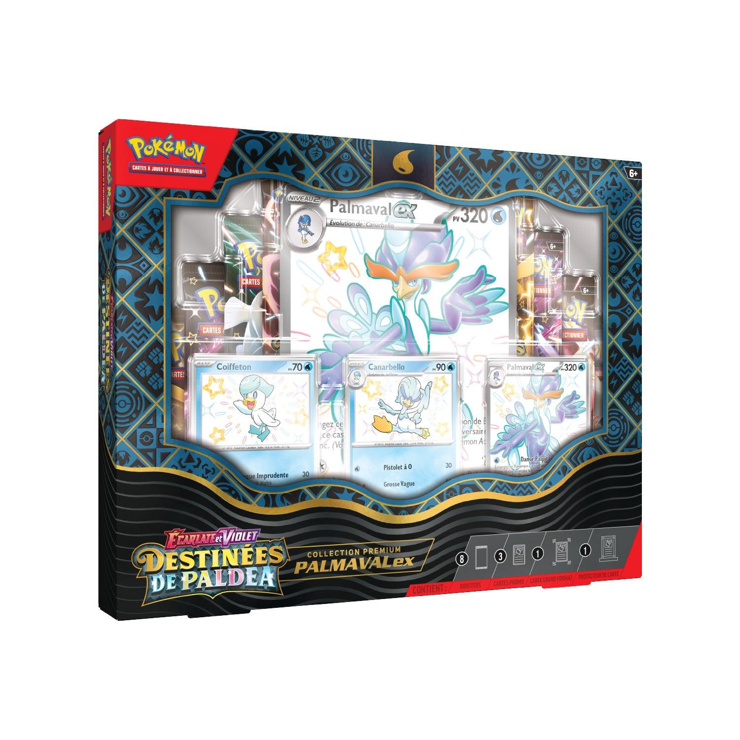 Coffret Collection Premium Pokémon Destinées de Paldea EV4.5 Palmaval-ex - Pokemagic