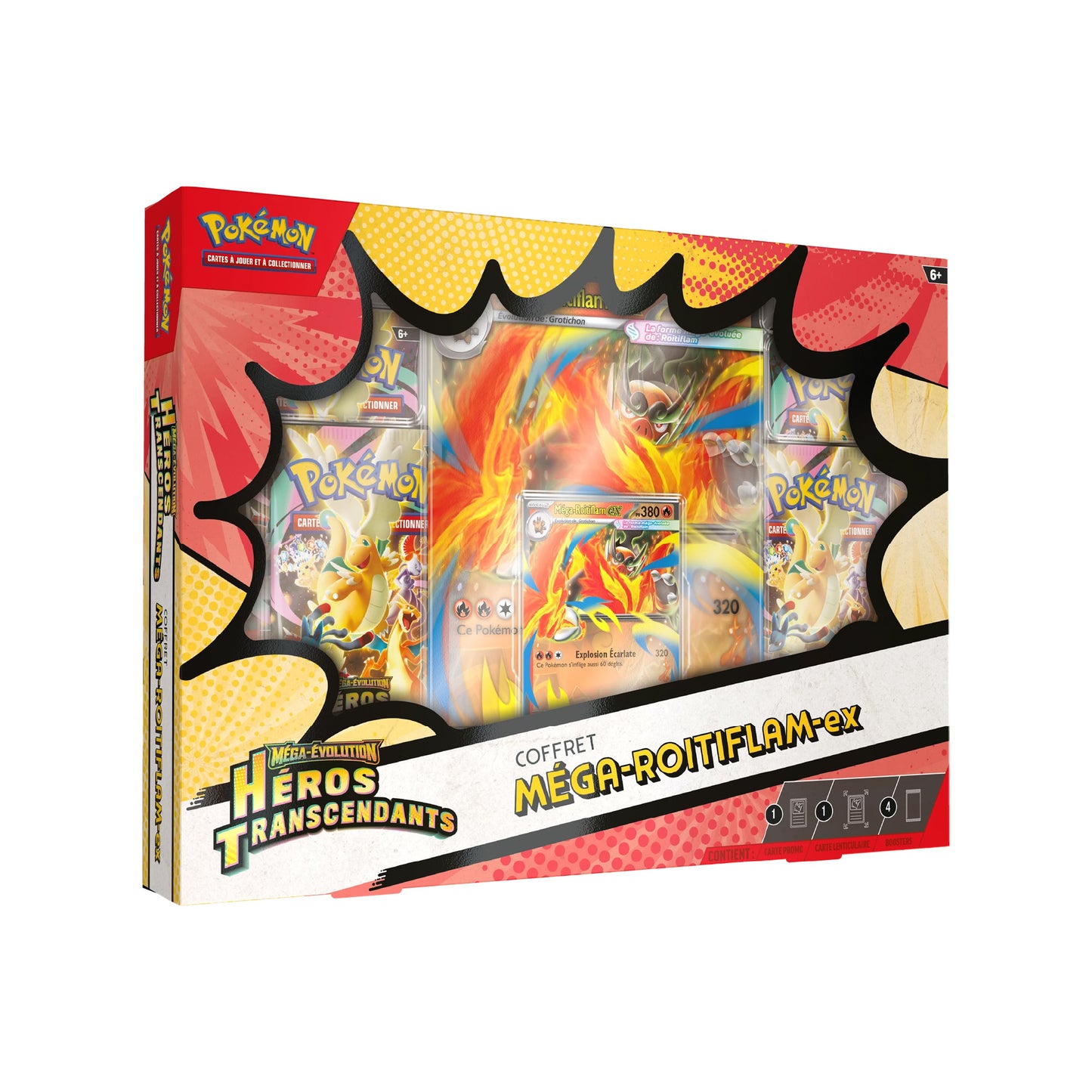 Coffret Pokémon Héros Transcendants ME2.5 Méga‑Roitiflam‑ex - Pokemagic