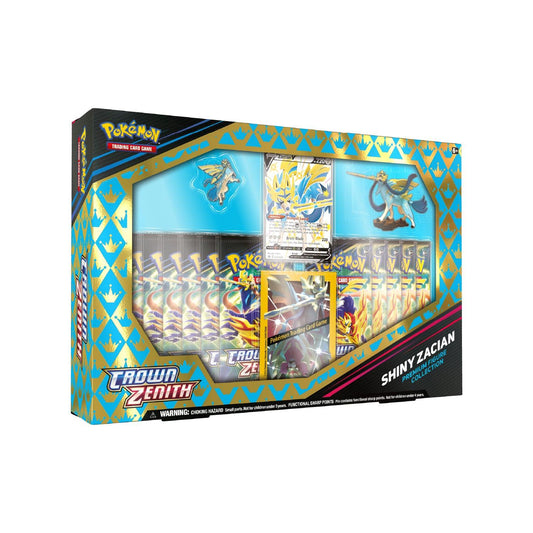 Coffret Collection Premium avec figurine Pokémon Crown Zenith (SWSH12.5) Shiny Zacian 🇬🇧