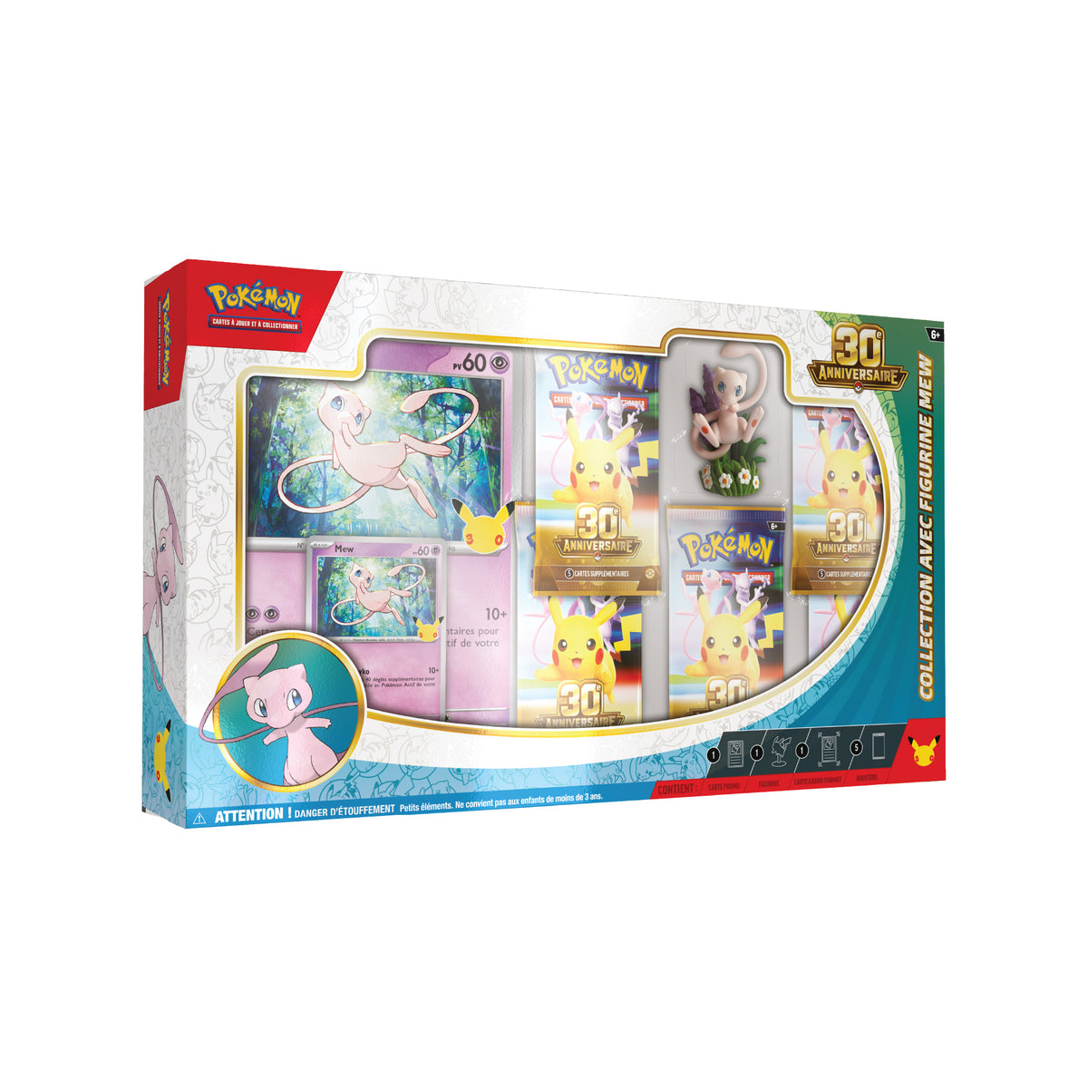 Coffret Collection avec figurine Pokémon 30e Anniversaire Mew - Pokemagic