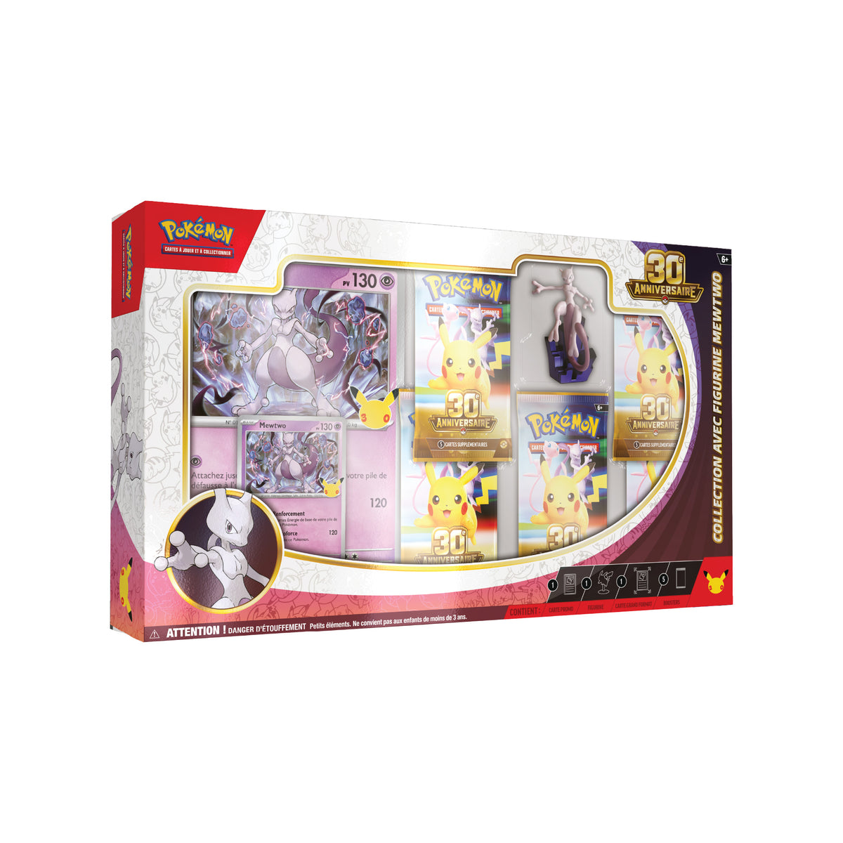 Coffret Collection avec figurine Pokémon 30e Anniversaire Mewtwo - Pokemagic