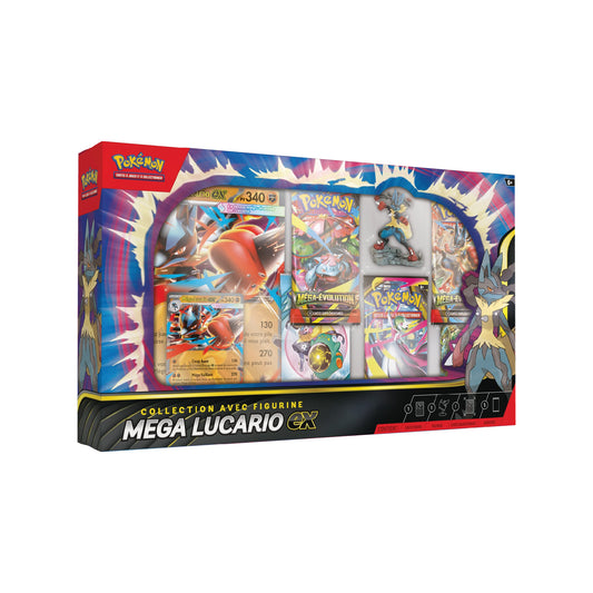 Coffret Collection avec figurine Pokémon Méga-Lucario-ex - Pokemagic