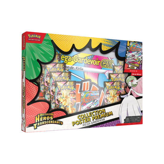 Coffret Collection Poster Premium Pokémon Héros Transcendants ME2.5 Méga-Gardevoir - Pokemagic
